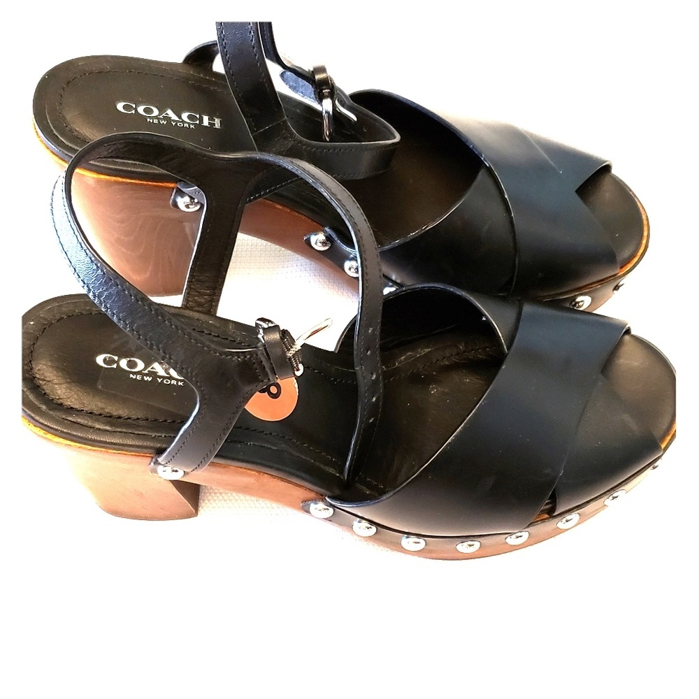 COACH STUDDED SANDAL